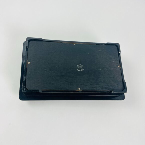 Vintage Aizu Japanese Lacquered Smoking Set With Lighter & Ashtray - Picture 8 of 9